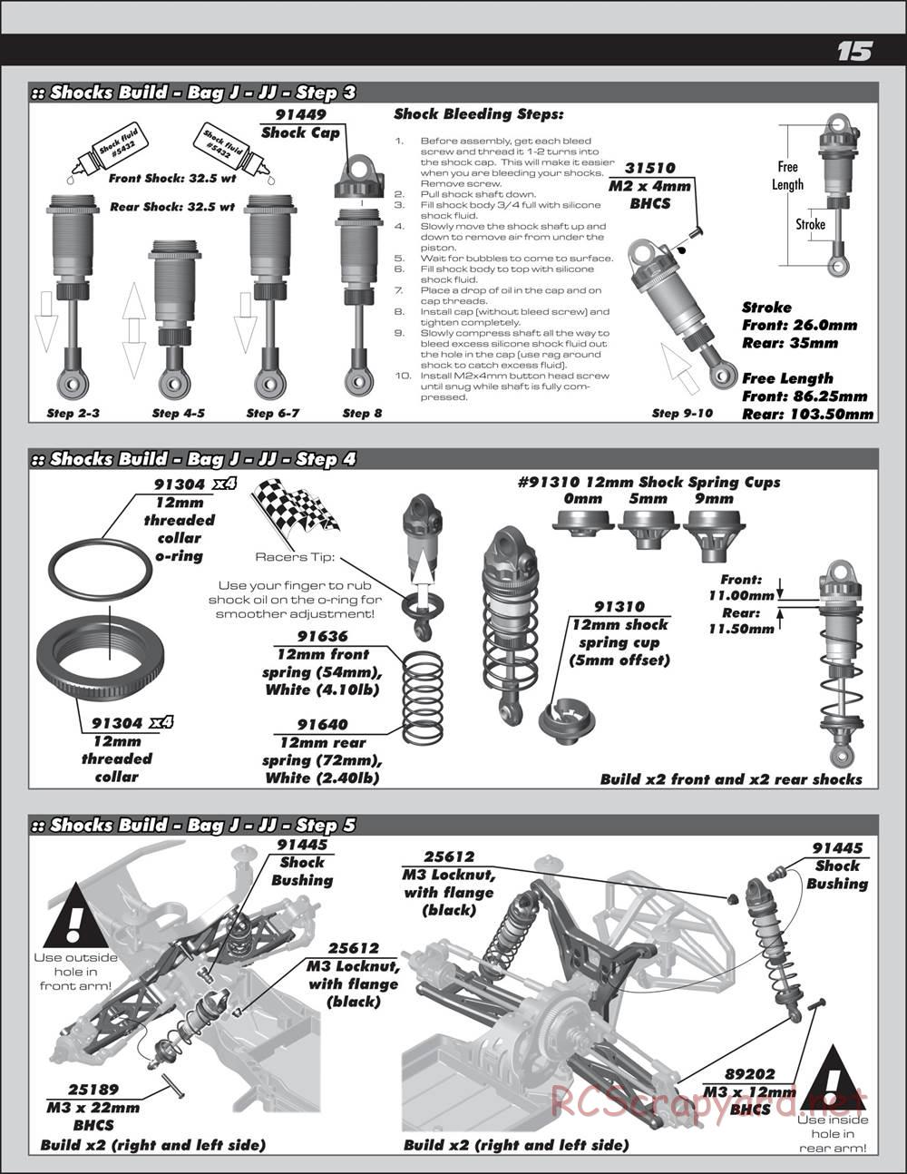 Team Associated - RC10 SC5M Team - Manual - Page 15