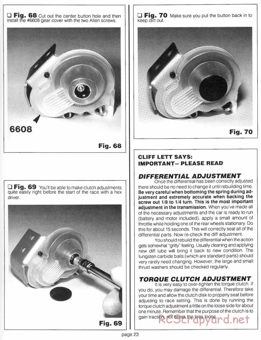 Team Associated - RC10 Team Car - Manual - Page 22