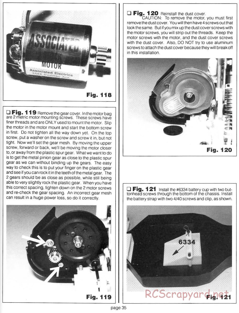 Team Associated - RC10 Team Car - Manual - Page 34