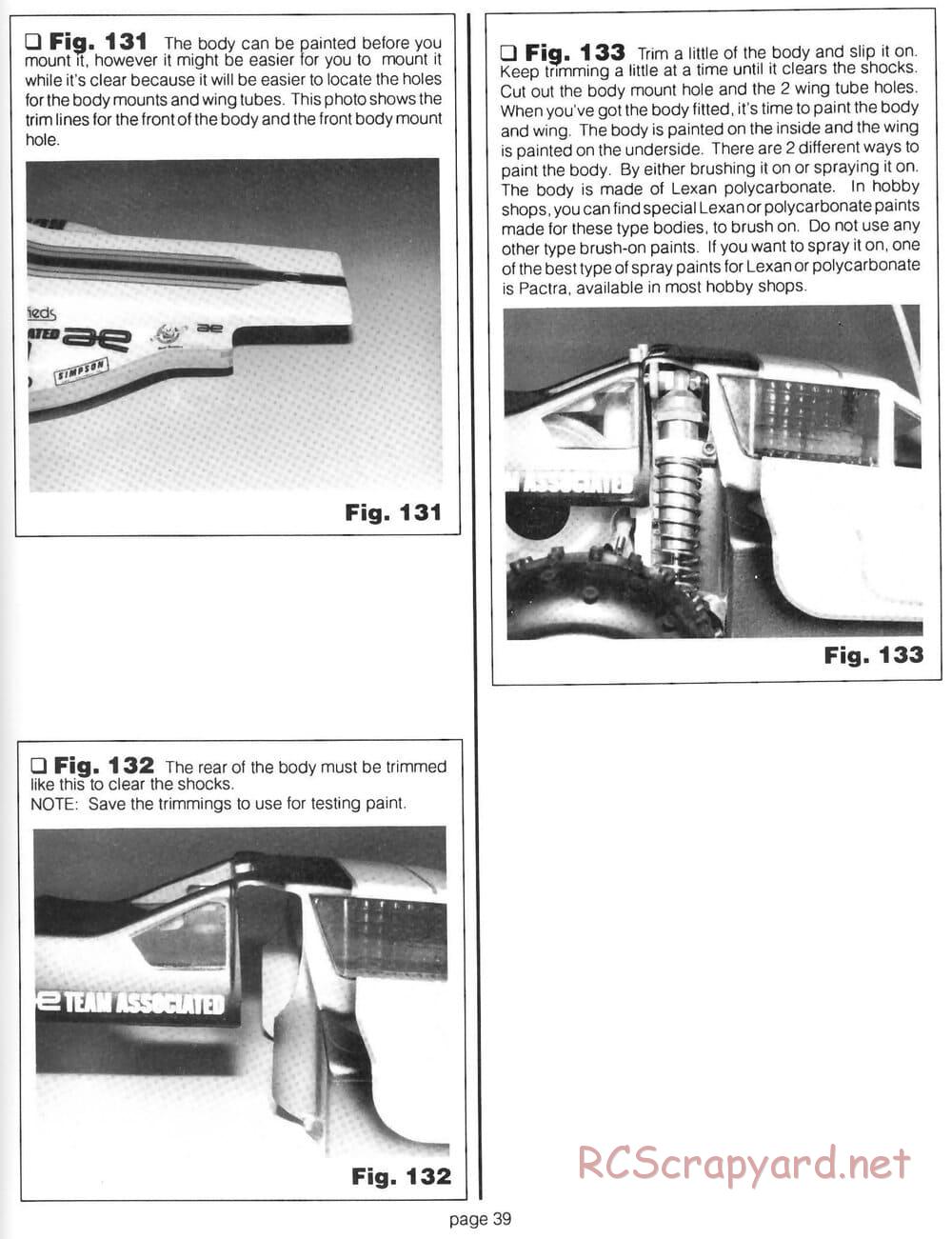 Team Associated - RC10 Team Car - Manual - Page 38