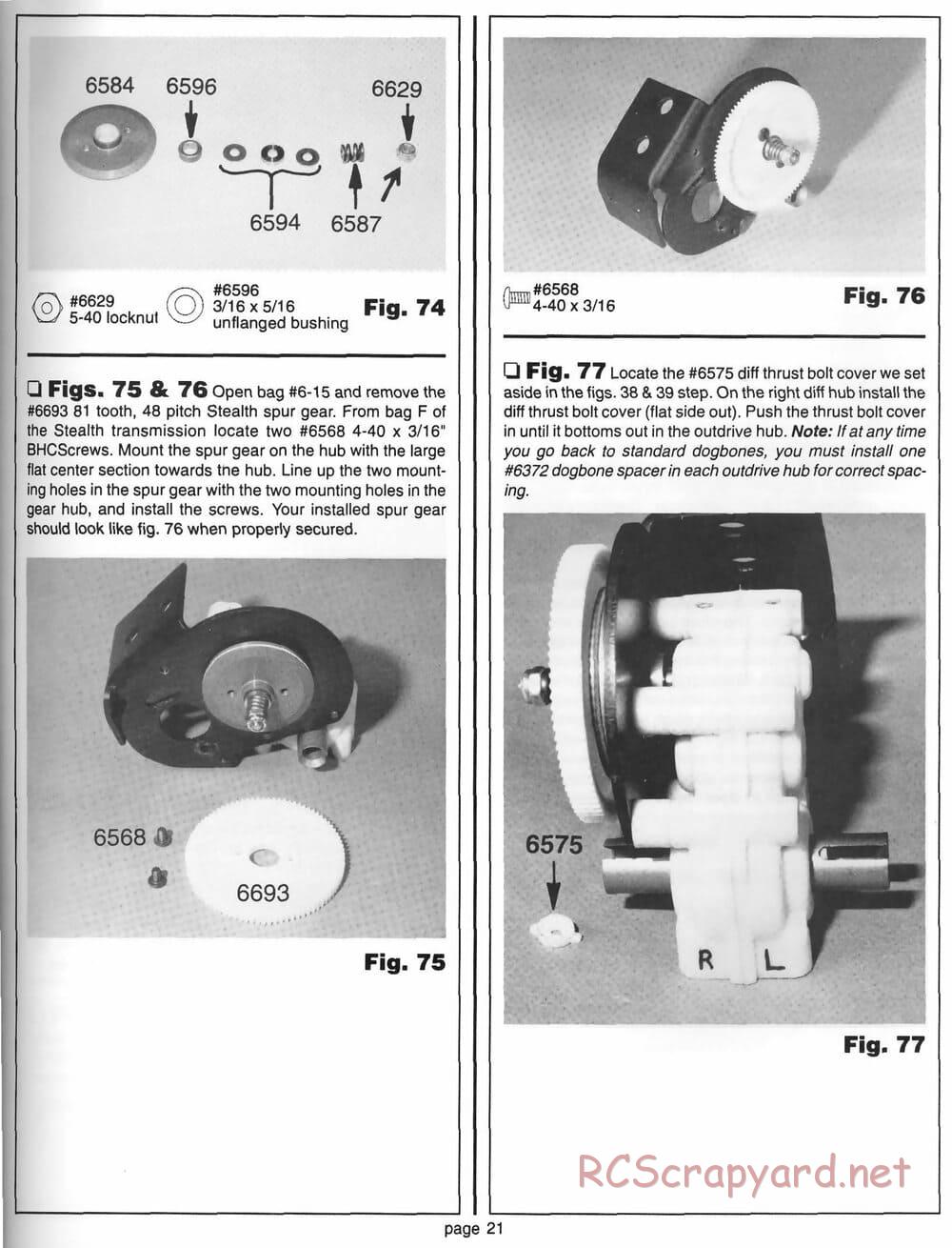 Team Associated - RC10 World's Car - 1994 - 6037 - Manual - Page 20