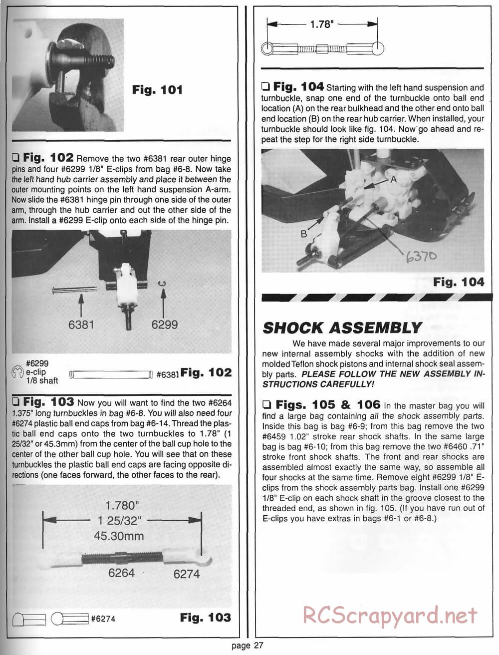 Team Associated - RC10 World's Car - 1994 - 6037 - Manual - Page 26