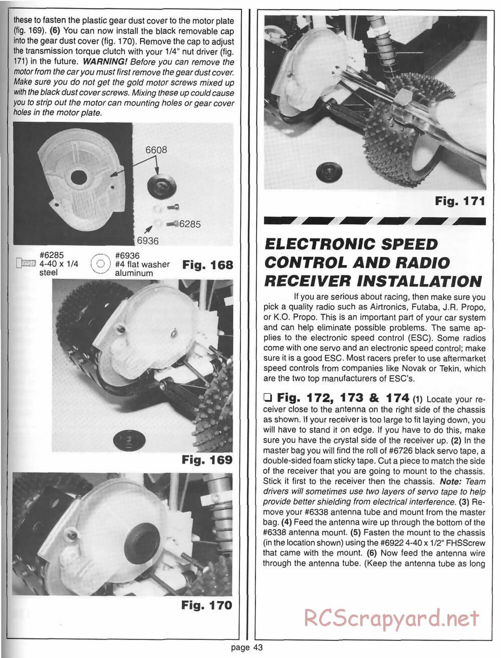 Team Associated - RC10 World's Car - 1994 - 6037 - Manual - Page 42