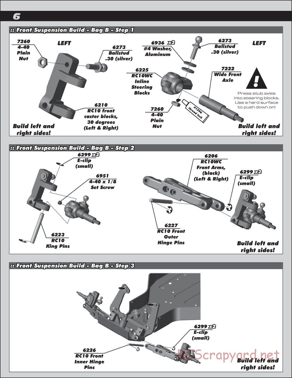 Team Associated - RC10 World's Car - Manual - Page 6