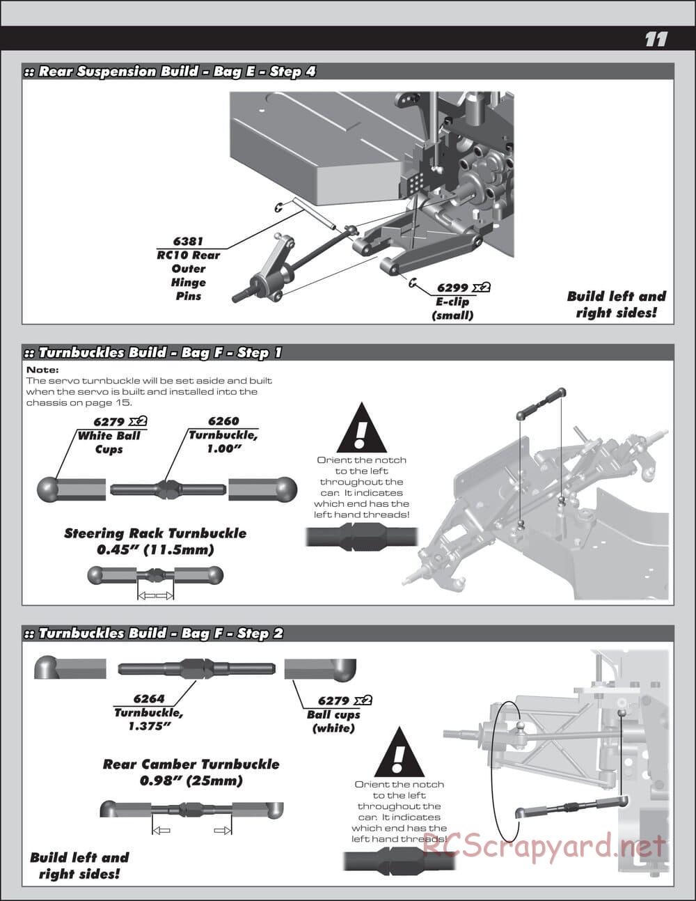 Team Associated - RC10 World's Car - Manual - Page 11