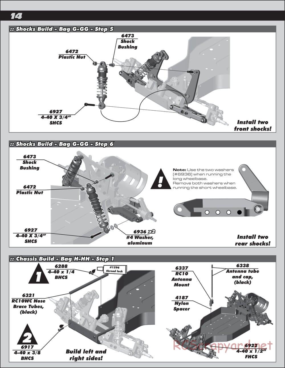 Team Associated - RC10 World's Car - Manual - Page 14