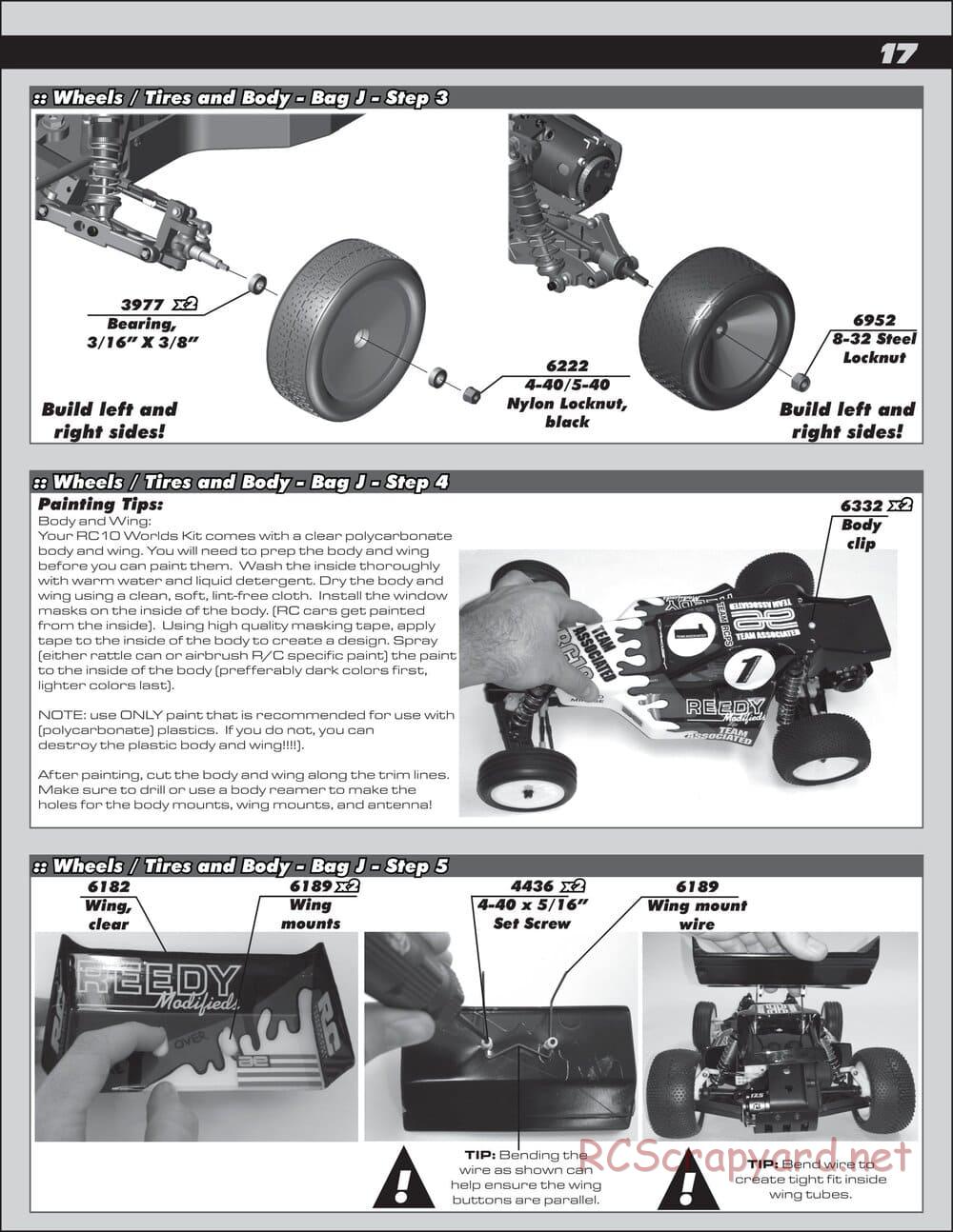 Team Associated - RC10 World's Car - Manual - Page 17