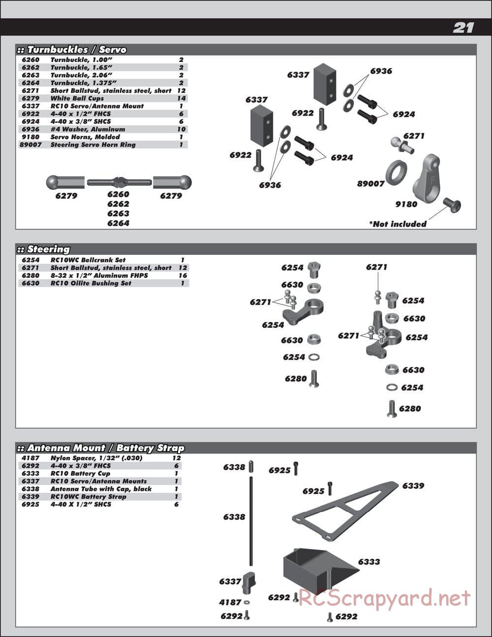 Team Associated - RC10 World's Car - Manual - Page 21