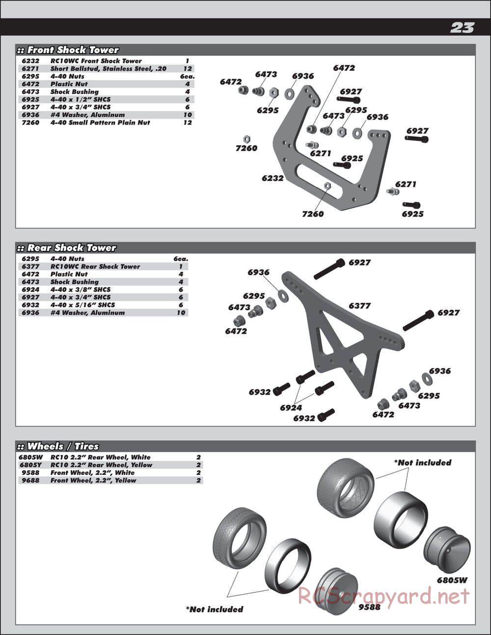 Team Associated - RC10 World's Car - Manual - Page 23