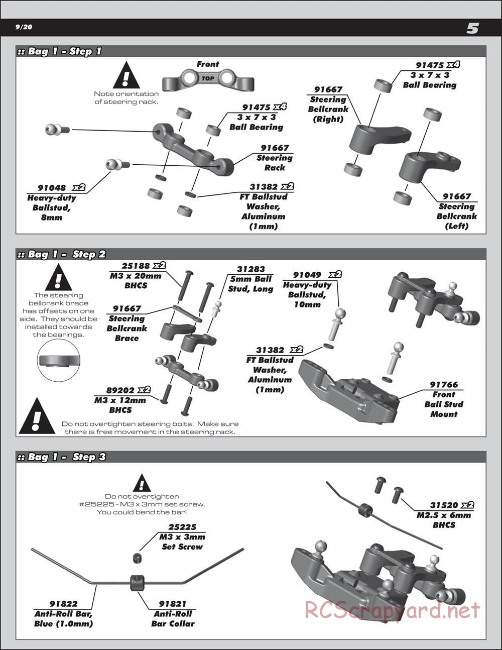 Team Associated - RC10 B6.2 Team - Manual - Page 5