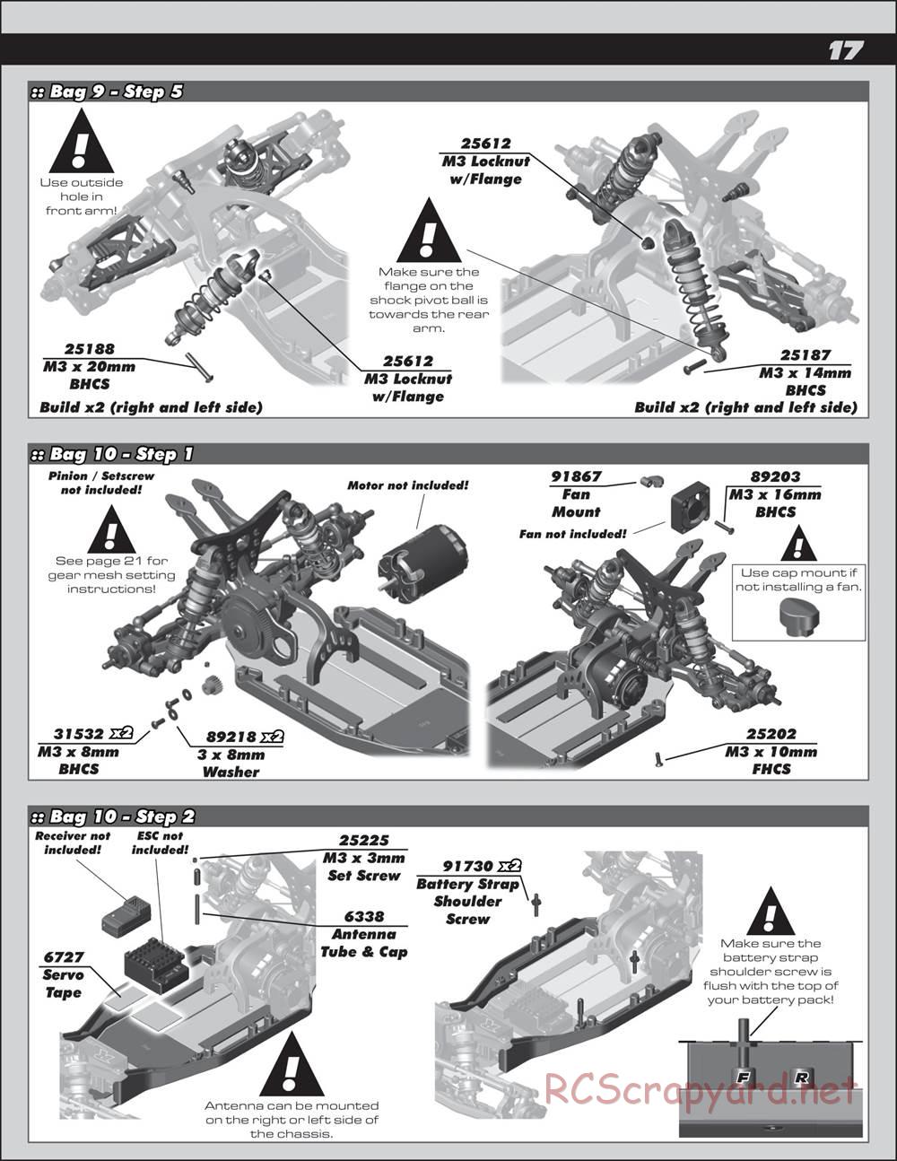 Team Associated - RC10 B6.2 Team - Manual - Page 17