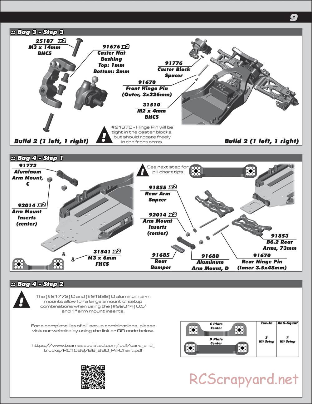 Team Associated - RC10 B6.2D Team - Manual - Page 9