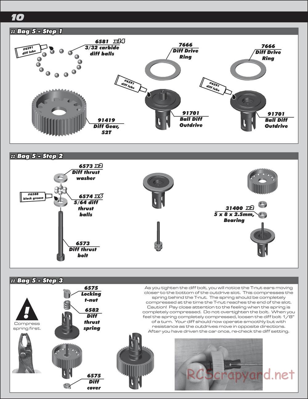 Team Associated - RC10 B6.2D Team - Manual - Page 10