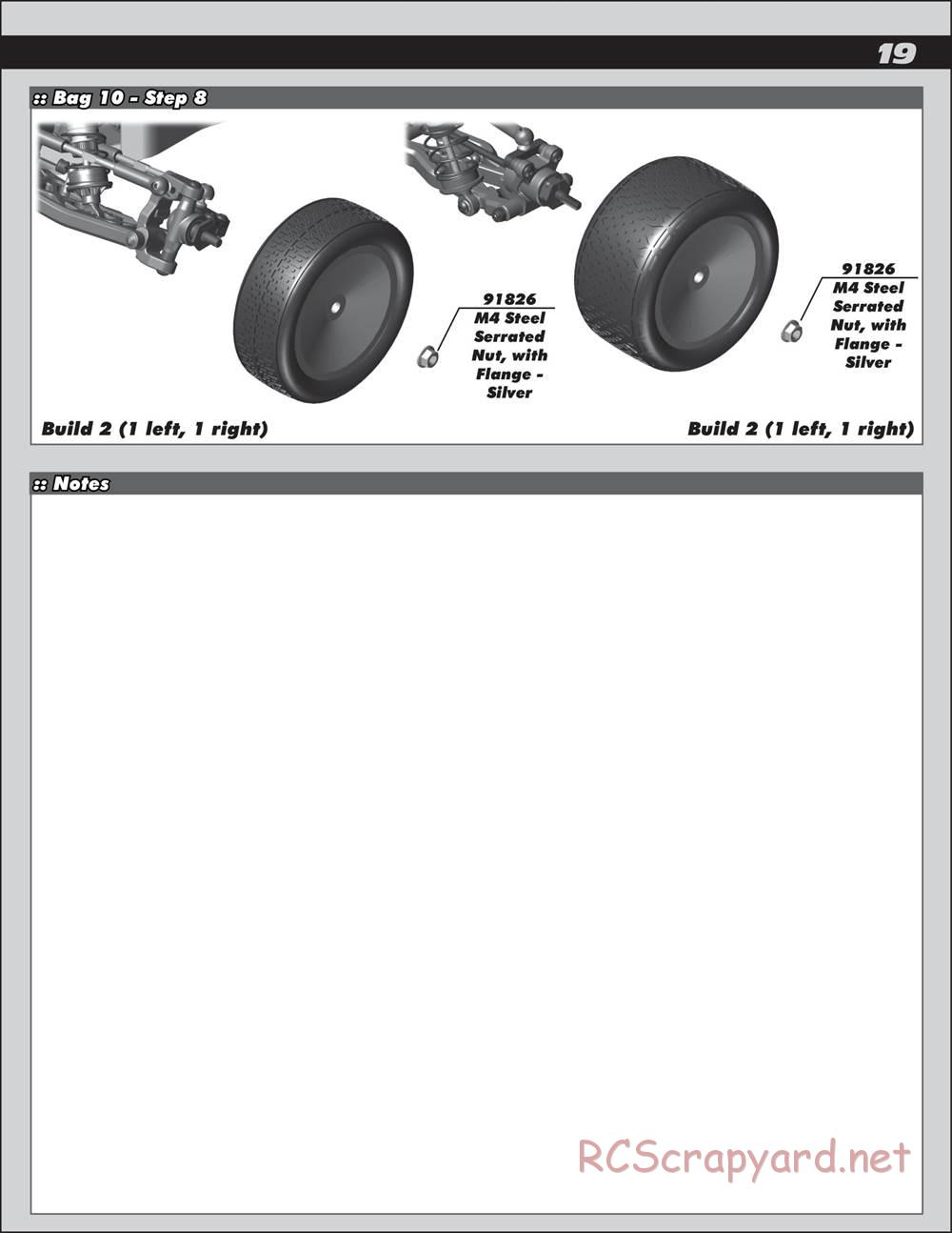 Team Associated - RC10 B6.2D Team - Manual - Page 19