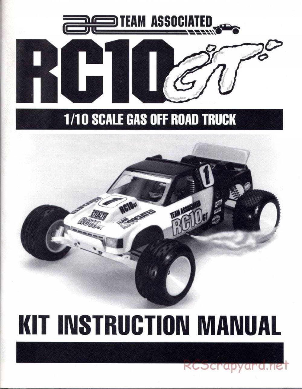 Team Associated - RC10GT (1993) - Manual - Page 1