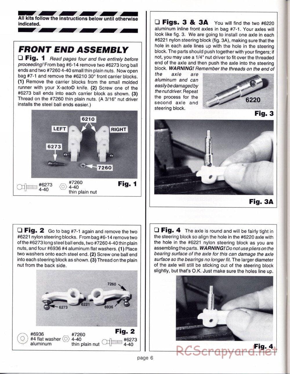 Team Associated - RC10GT (1993) - Manual - Page 6