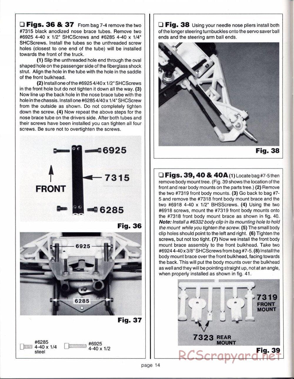 Team Associated - RC10GT (1993) - Manual - Page 14