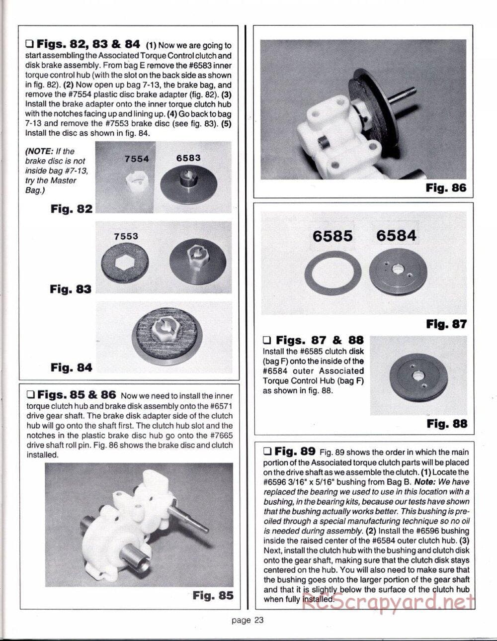 Team Associated - RC10GT (1993) - Manual - Page 23