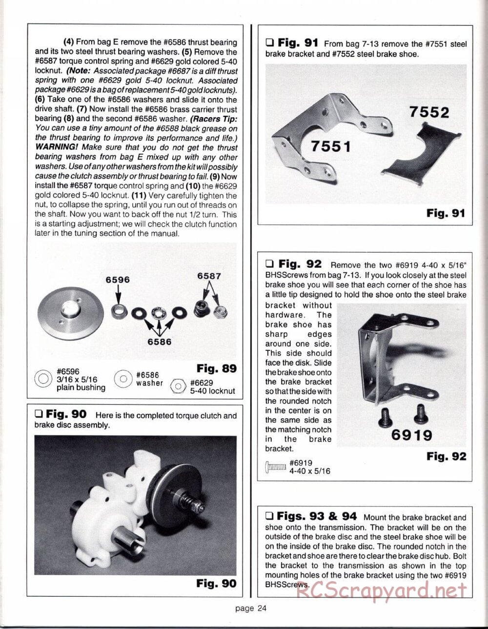 Team Associated - RC10GT (1993) - Manual - Page 24