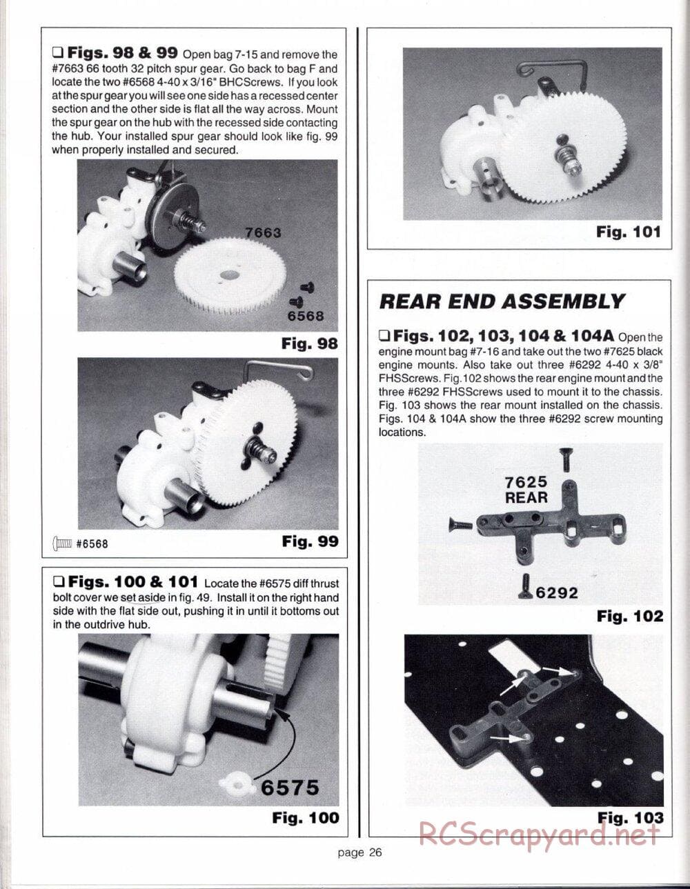 Team Associated - RC10GT (1993) - Manual - Page 26