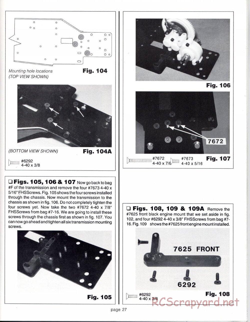 Team Associated - RC10GT (1993) - Manual - Page 27