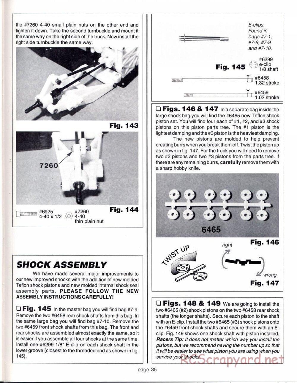 Team Associated - RC10GT (1993) - Manual - Page 35