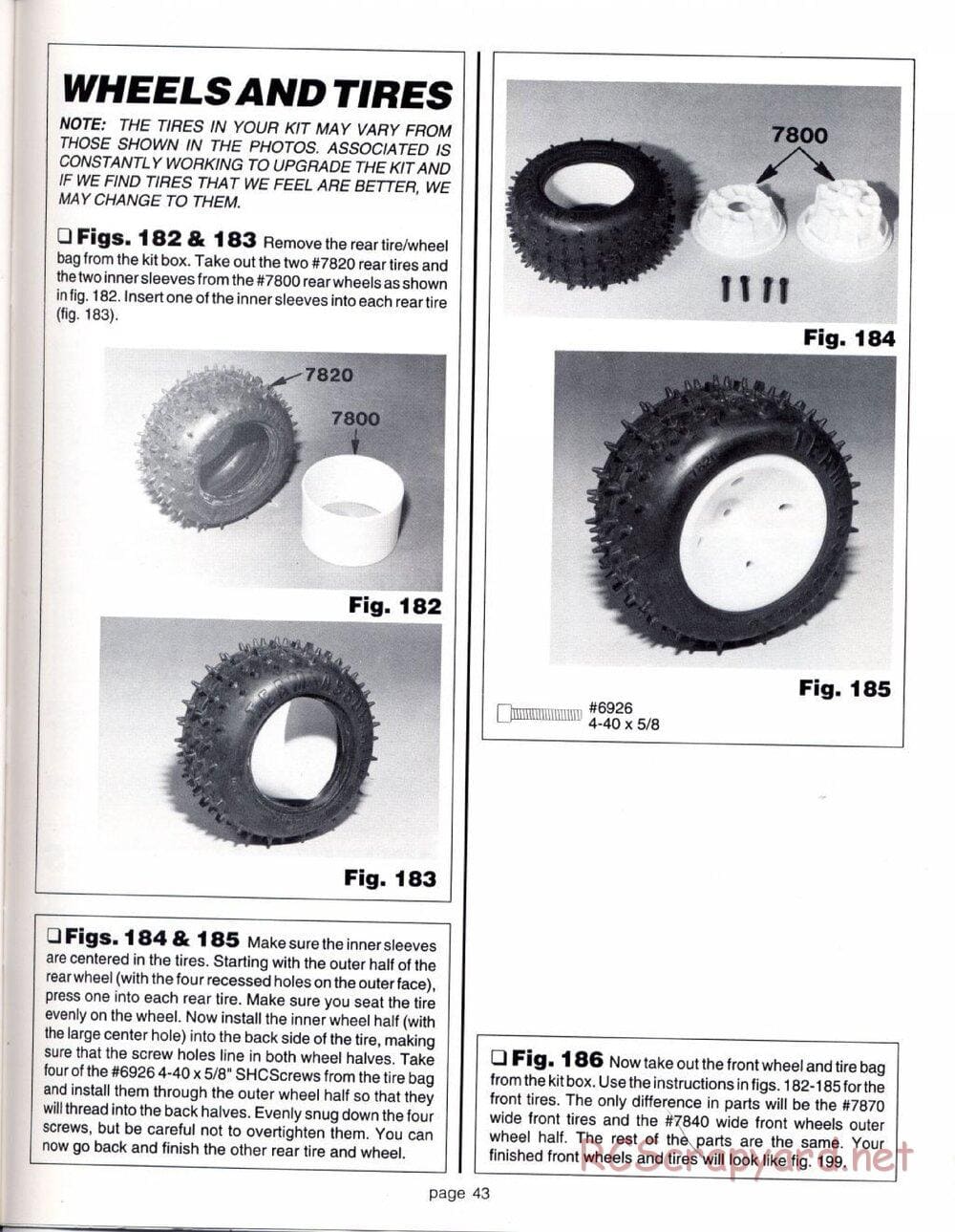 Team Associated - RC10GT (1993) - Manual - Page 43