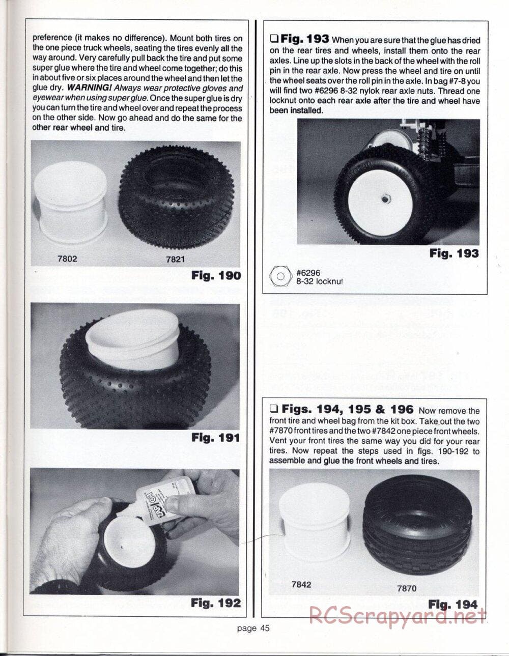 Team Associated - RC10GT (1993) - Manual - Page 45