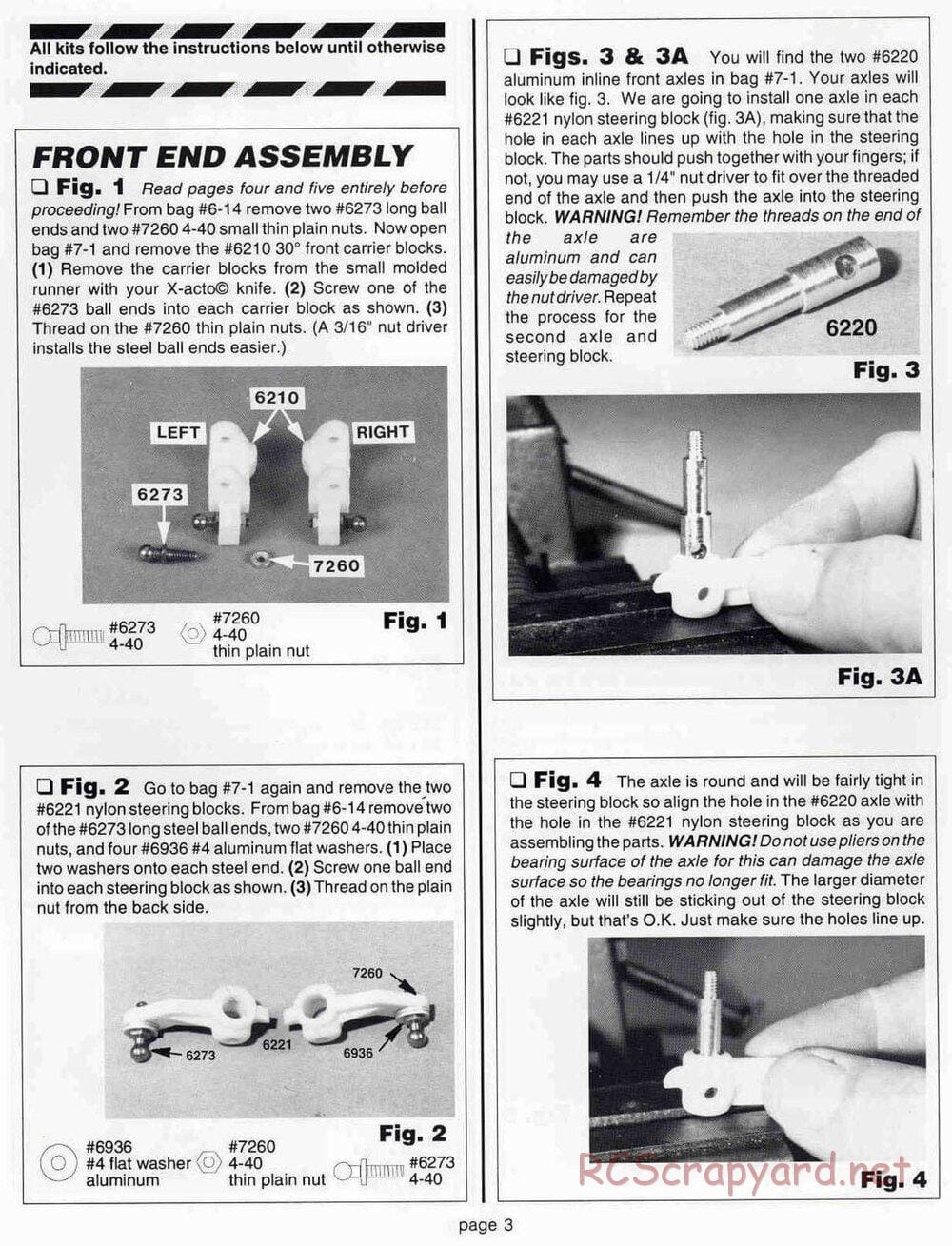 Team Associated - RC10GT (1999) - Manual - Page 3