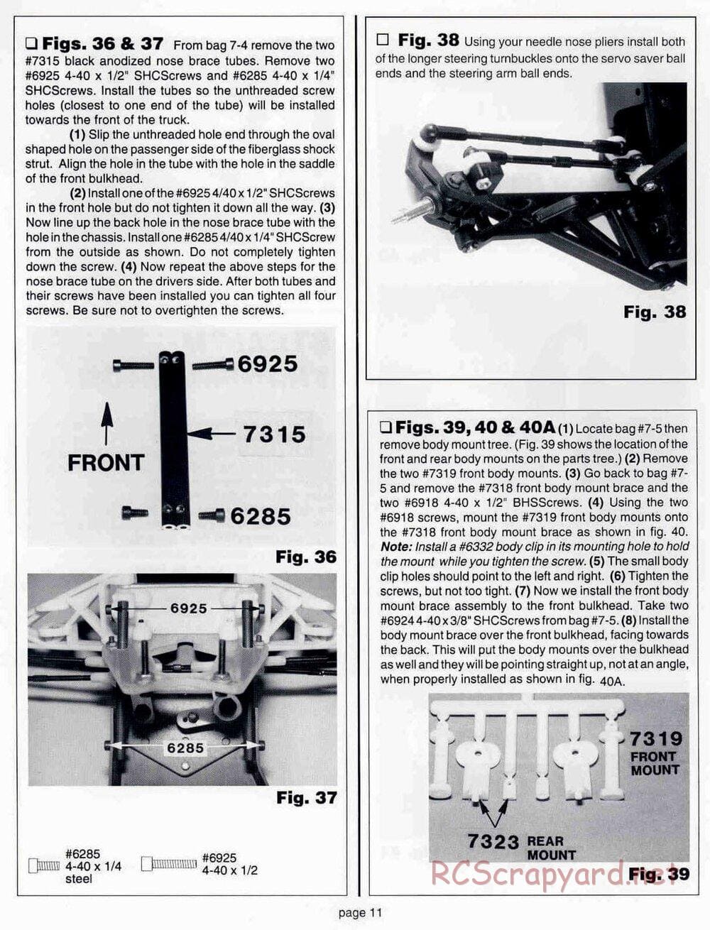 Team Associated - RC10GT (1999) - Manual - Page 11