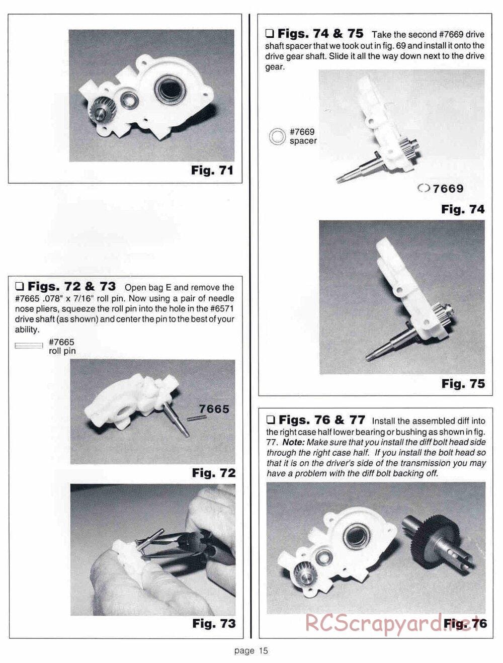 Team Associated - RC10GT (1999) - Manual - Page 15