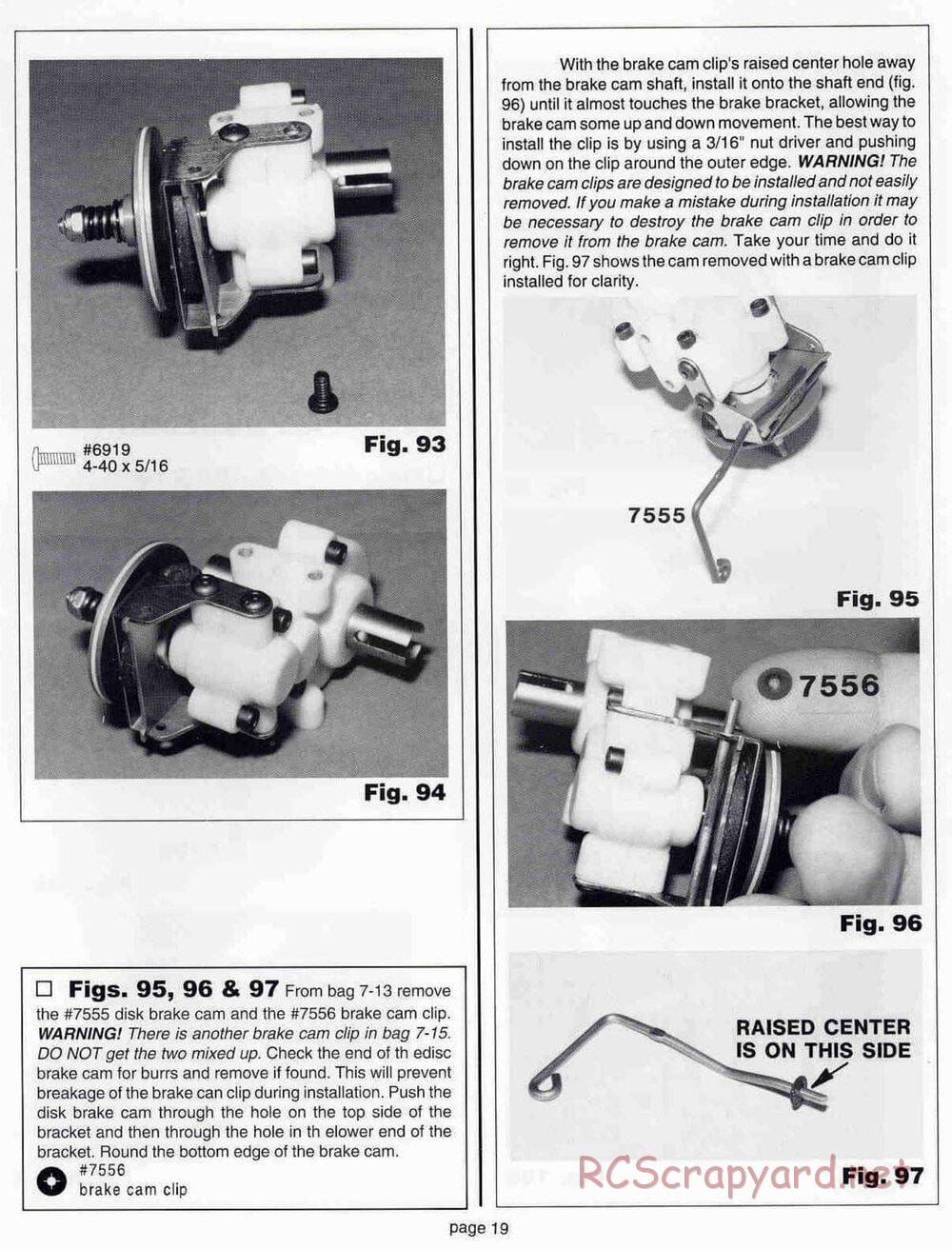 Team Associated - RC10GT (1999) - Manual - Page 19