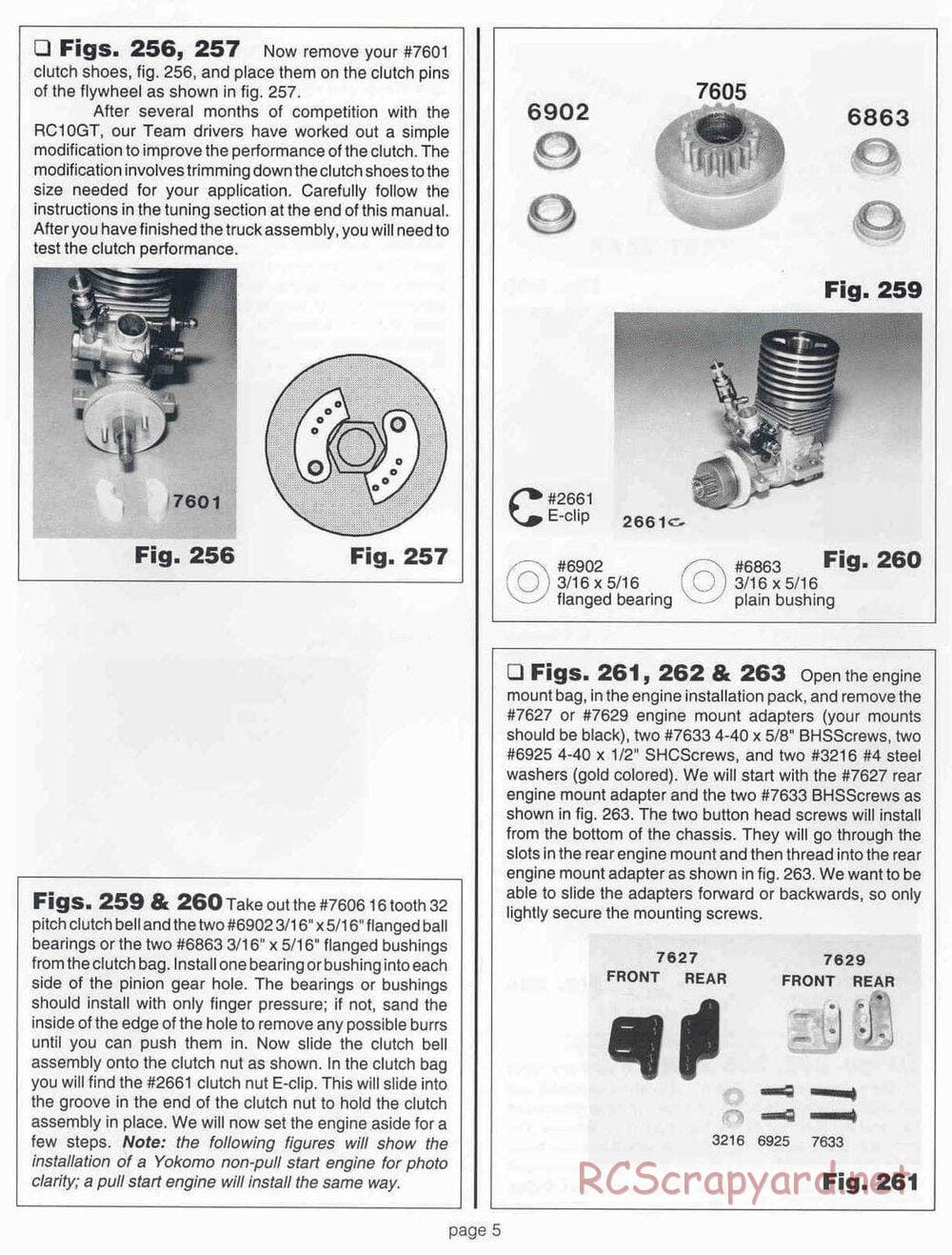 Team Associated - RC10GT (1999) - Motor Installation Manual - Page 5
