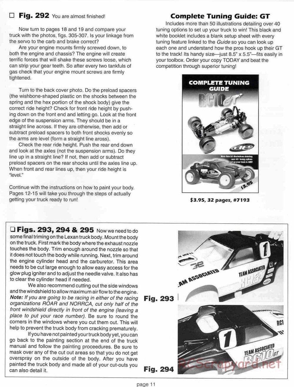 Team Associated - RC10GT (1999) - Motor Installation Manual - Page 11