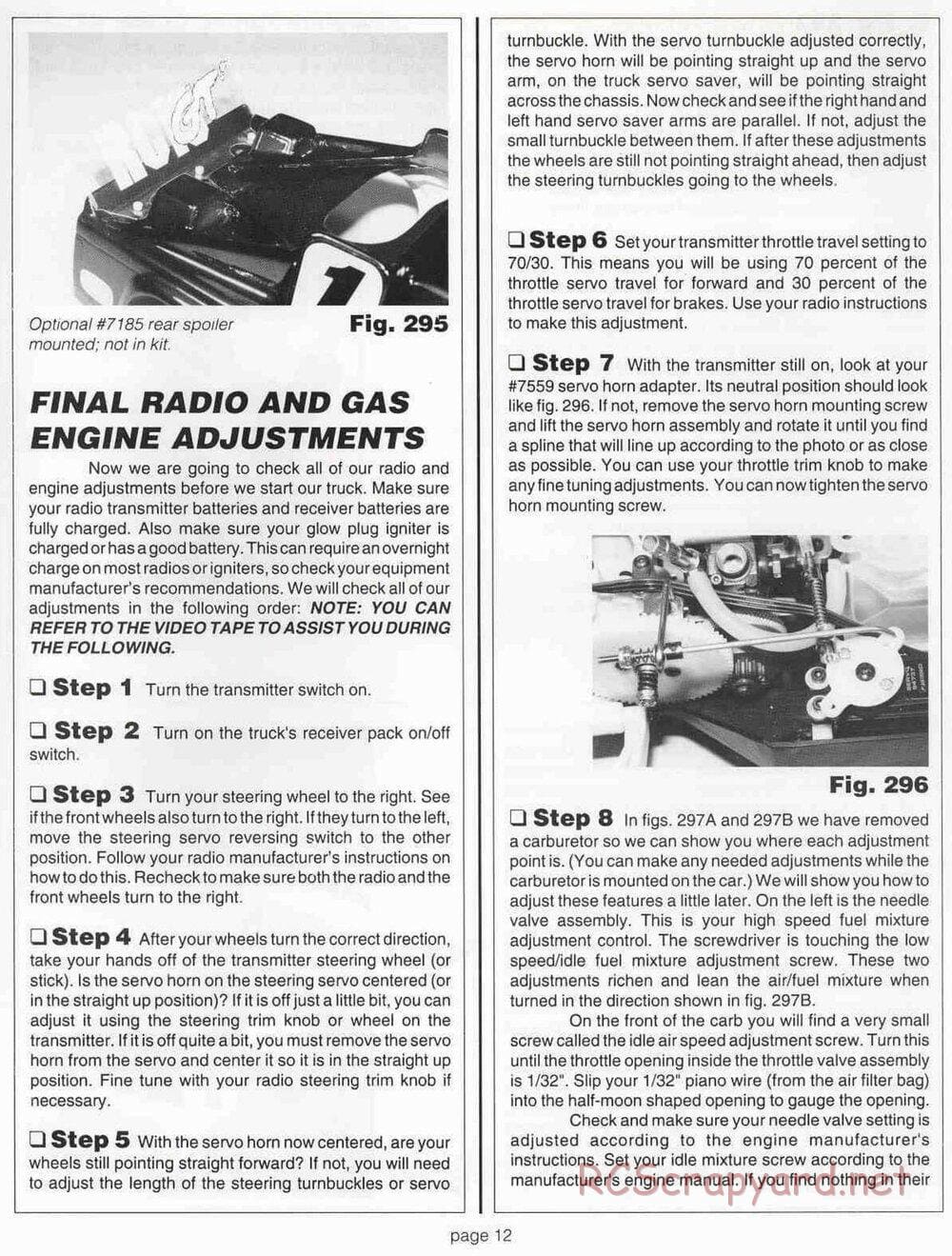 Team Associated - RC10GT (1999) - Motor Installation Manual - Page 12