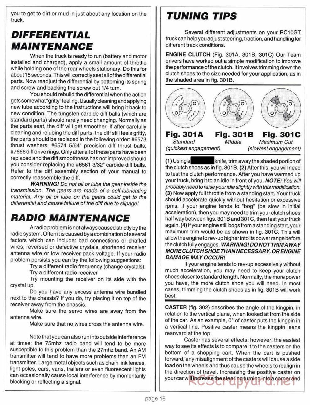Team Associated - RC10GT (1999) - Motor Installation Manual - Page 16