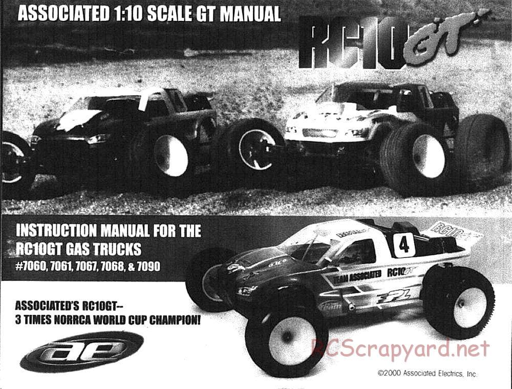 Team Associated - RC10GT (2000) - Manual - Page 1