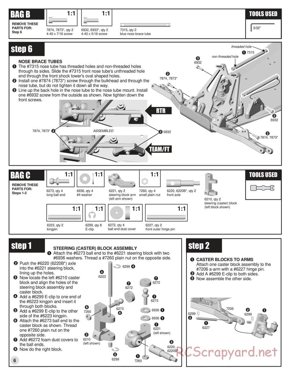 Team Associated - RC10GT (2000) - Manual - Page 6