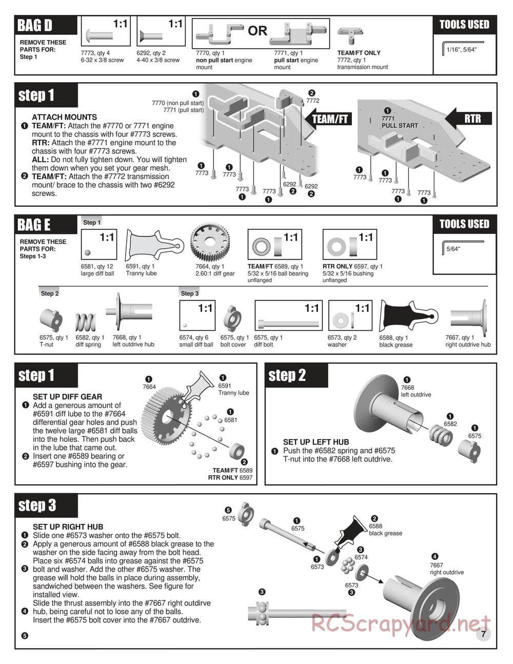 Team Associated - RC10GT (2000) - Manual - Page 7