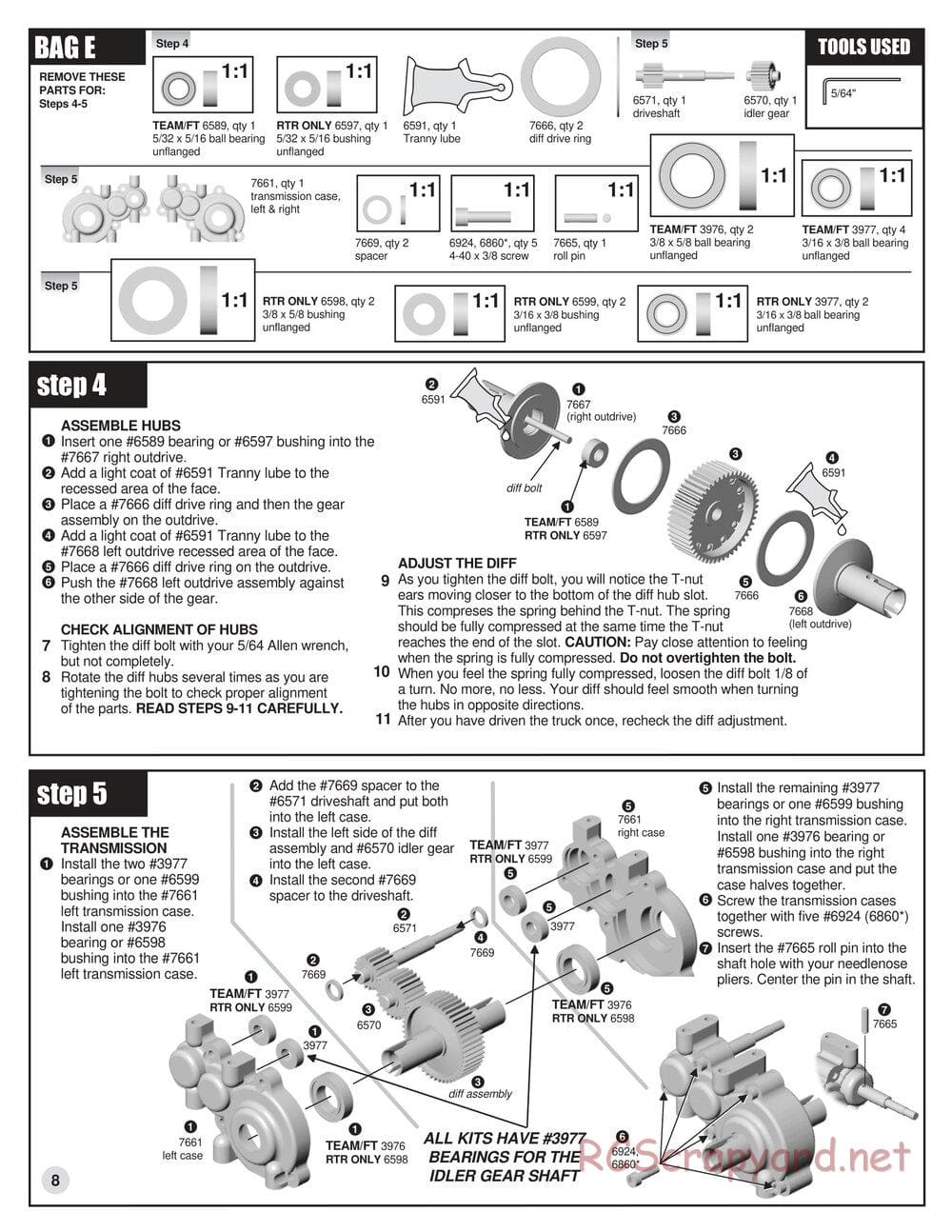 Team Associated - RC10GT (2000) - Manual - Page 8