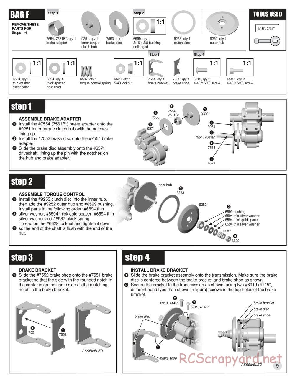 Team Associated - RC10GT (2000) - Manual - Page 9