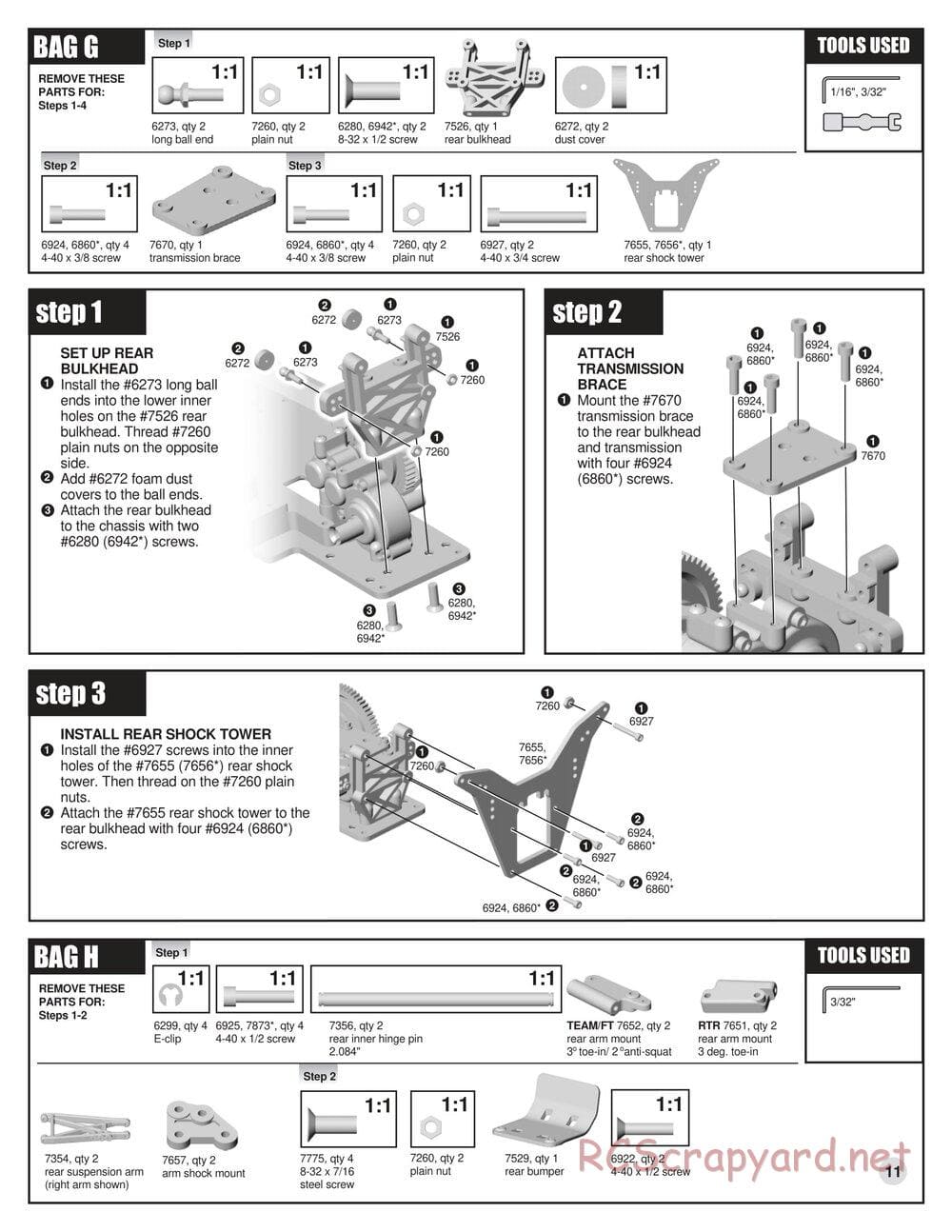 Team Associated - RC10GT (2000) - Manual - Page 11