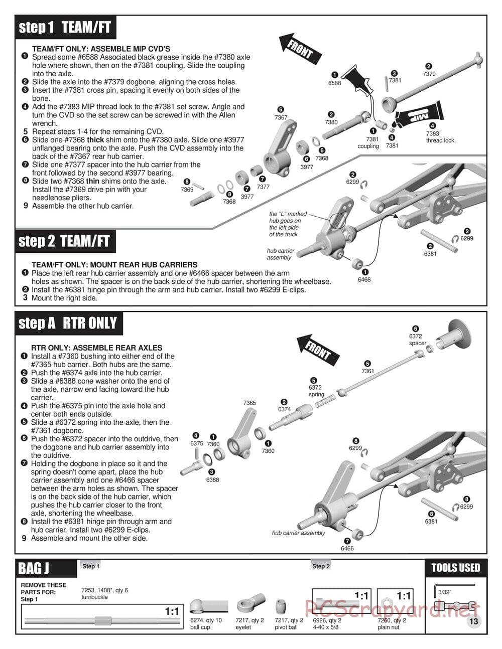 Team Associated - RC10GT (2000) - Manual - Page 13