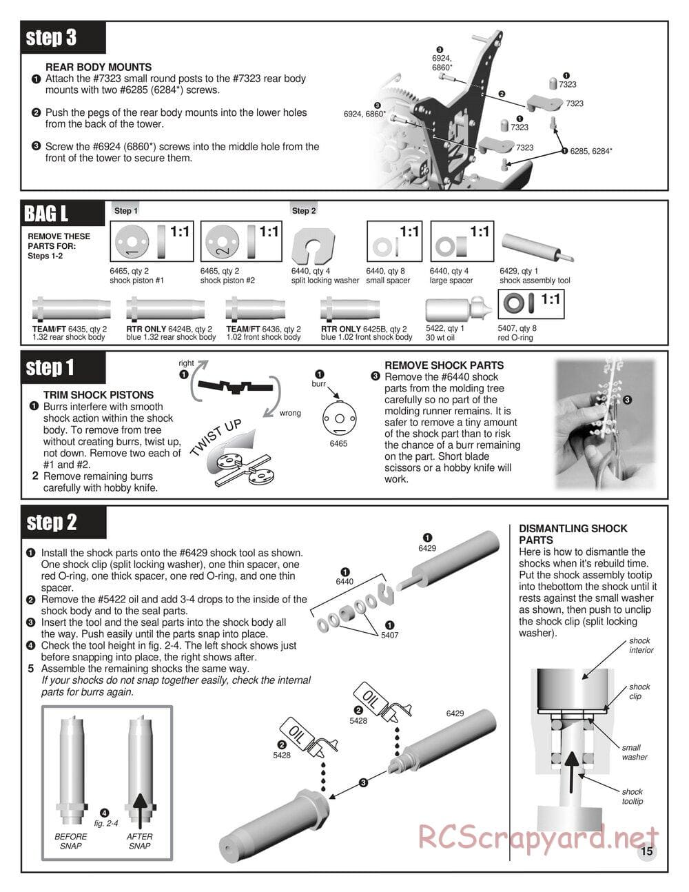 Team Associated - RC10GT (2000) - Manual - Page 15