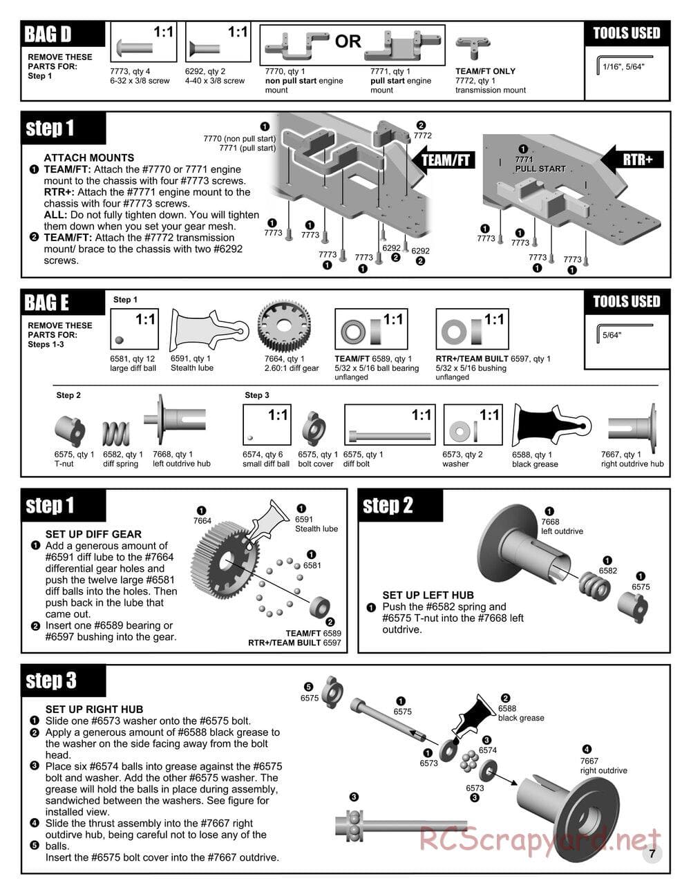 Team Associated - RC10GT RTR Plus - Manual - Page 7
