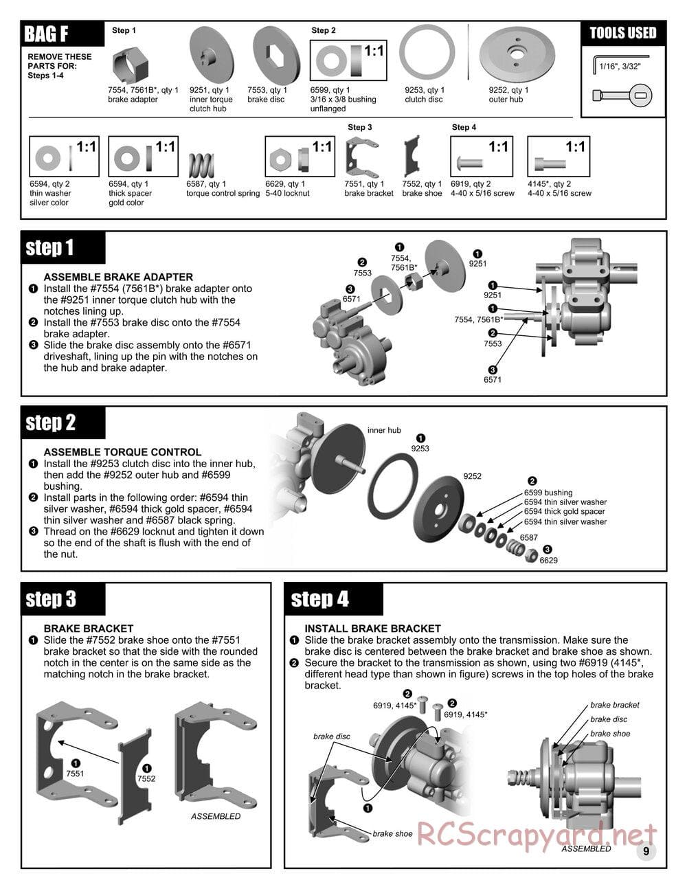 Team Associated - RC10GT RTR Plus - Manual - Page 9