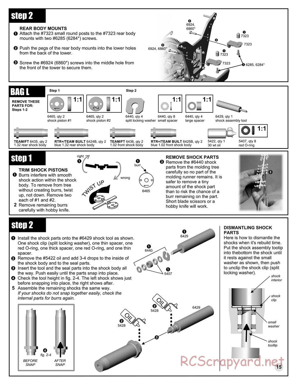 Team Associated - RC10GT RTR Plus - Manual - Page 15