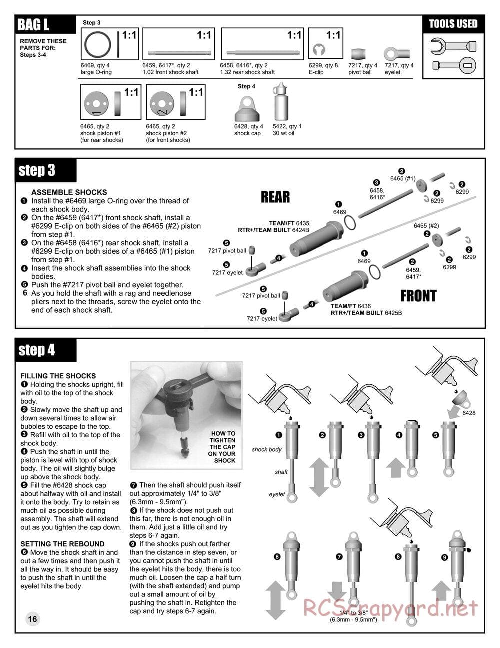 Team Associated - RC10GT RTR Plus - Manual - Page 16