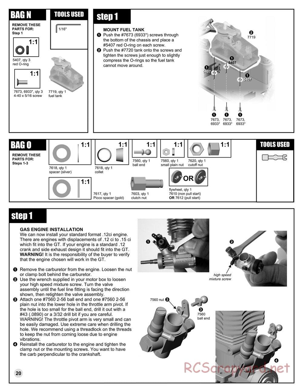 Team Associated - RC10GT RTR Plus - Manual - Page 20