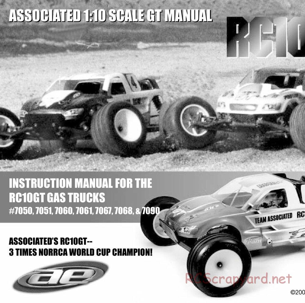Team Associated - RC10GT Team Built - Manual - Page 1